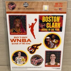Caitlyn Clark & Aliya Boston Indiana Fever WNBA Back 2 Back Rookies of Year READ